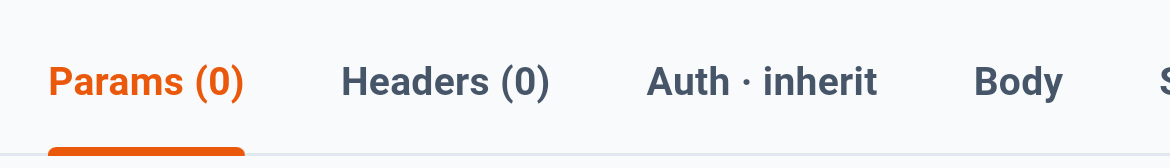 Everything about the request, one tab each. — 1: Query string rows; 2: Request headers; 3: Authorization, or inherit it; 4: Body and its kind; 5: Scripts — the row scrolls for more